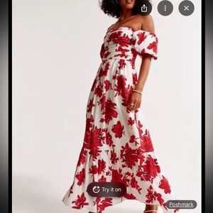 The A&F Emerson Off-The-Shoulder Maxi Dress